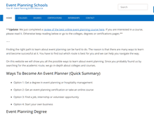 Tablet Screenshot of eventplanningschools.com